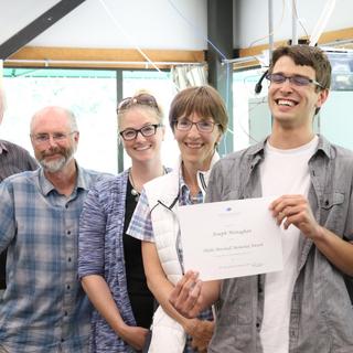 Group photo of Tom, Tim, Jenn, Julie and Joseph