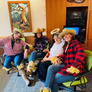 Cowichan employees in Halloween costumes