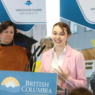 Mallory Woods, VIU student and Tuition Waiver Program participant