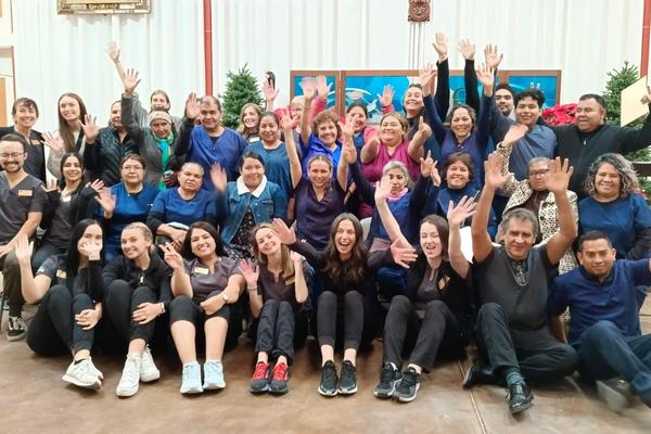 Group photo of nursing students in Mexico