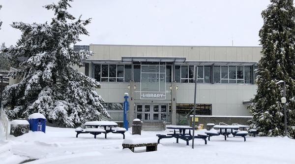 snow day at VIU 