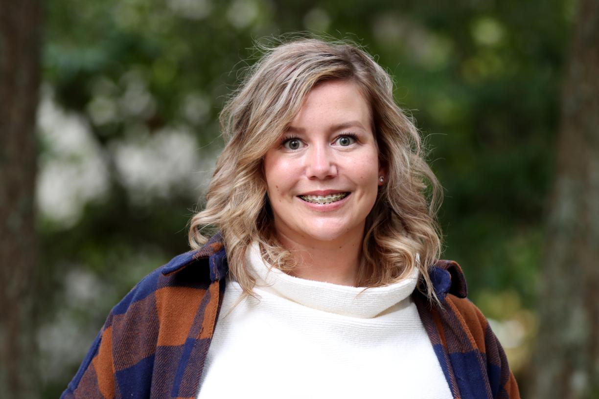 Portrait of Danielle in forested area