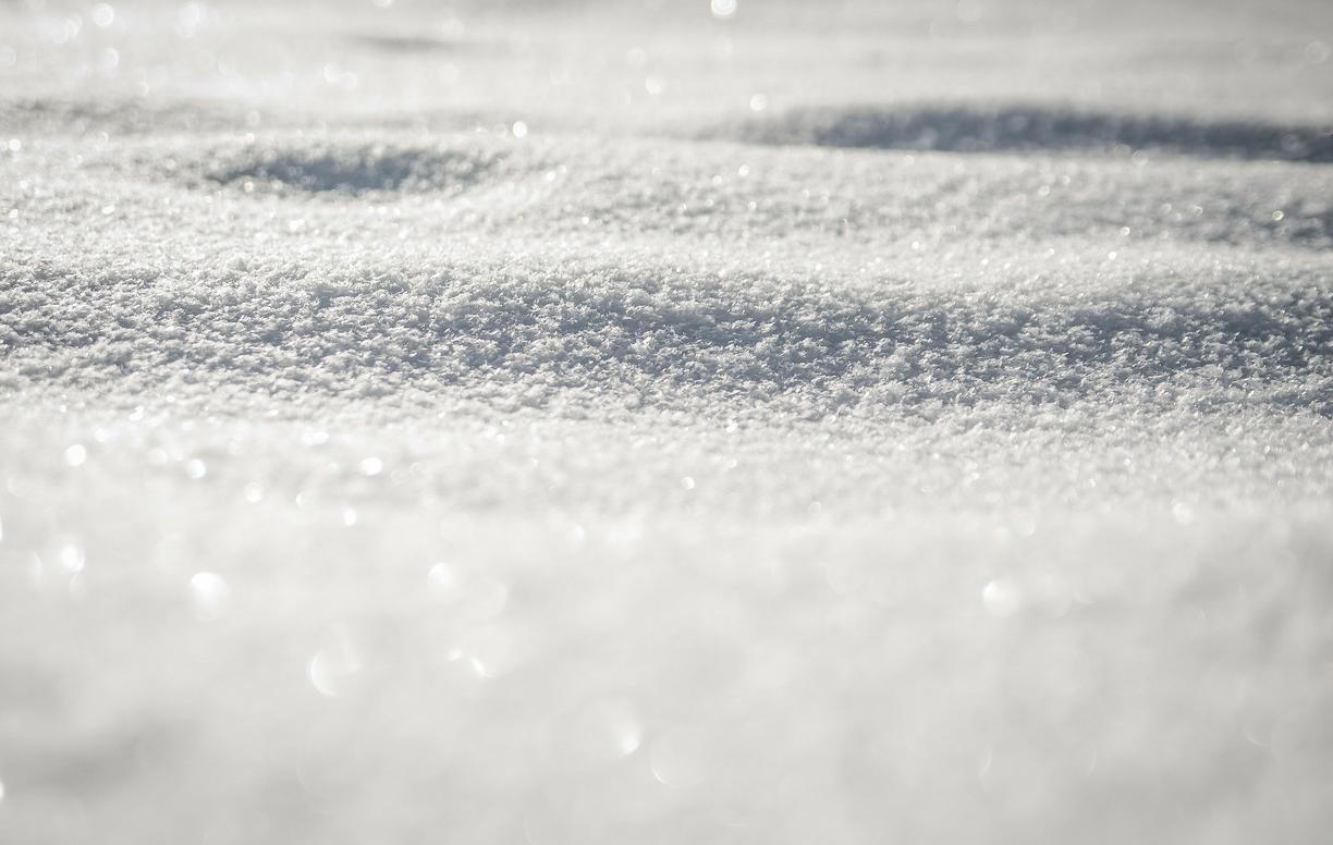 a close up image of snow.